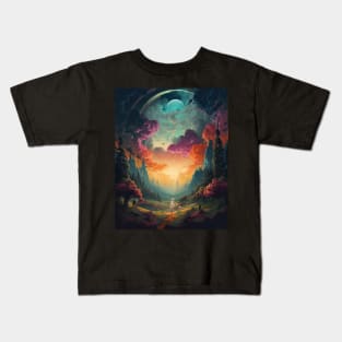 Colorful skies spectrum Kids T-Shirt